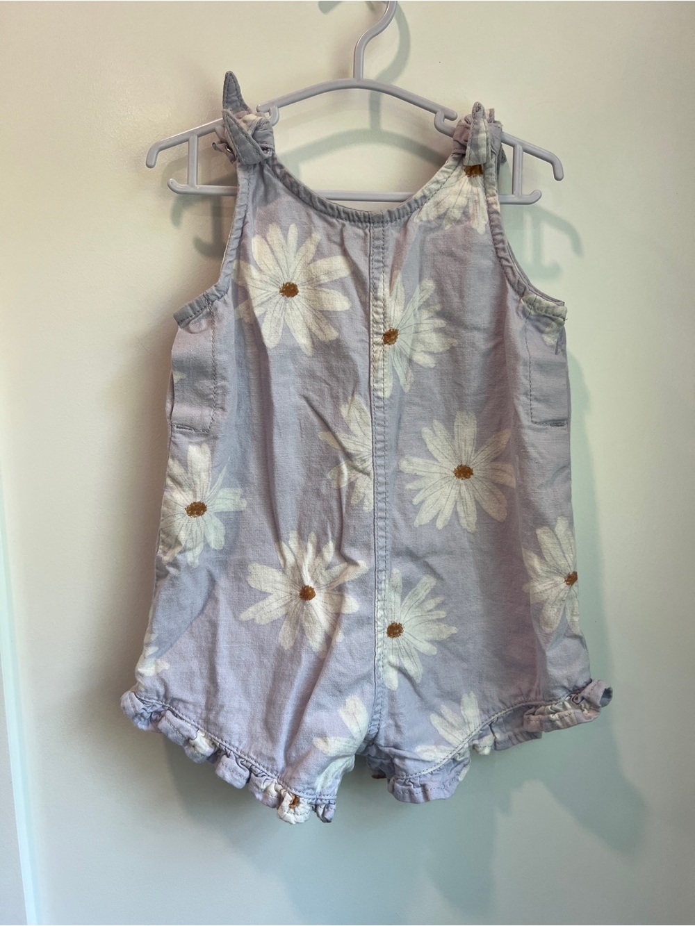 Little Co. by Lauren Conrad 18M Lavender Daisy Ruffle Romper - Picture 3 of 4